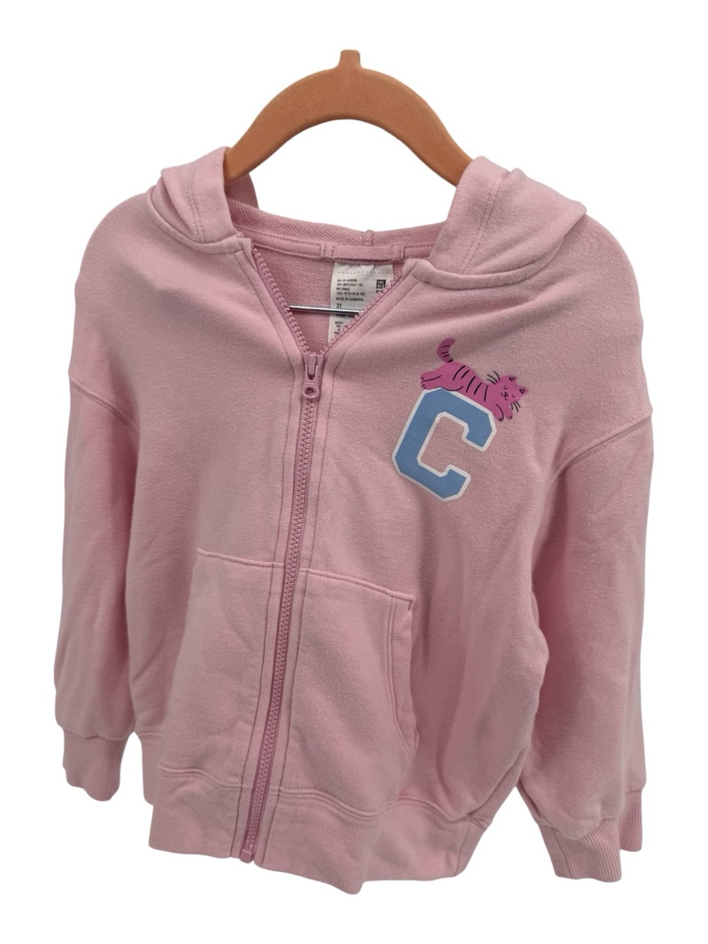 Pretty Pink Uni Qlo Baby Pink Hoodie